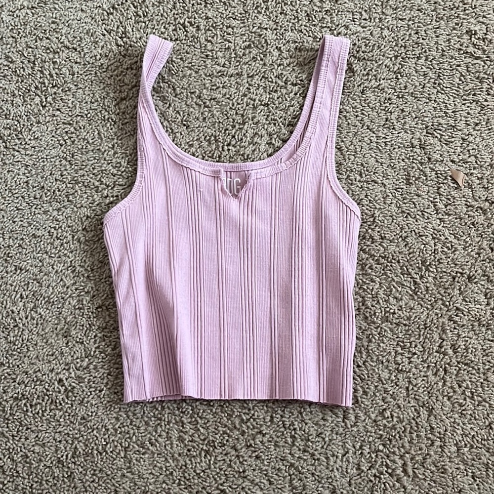 urban outfitters bdg purple notch tank